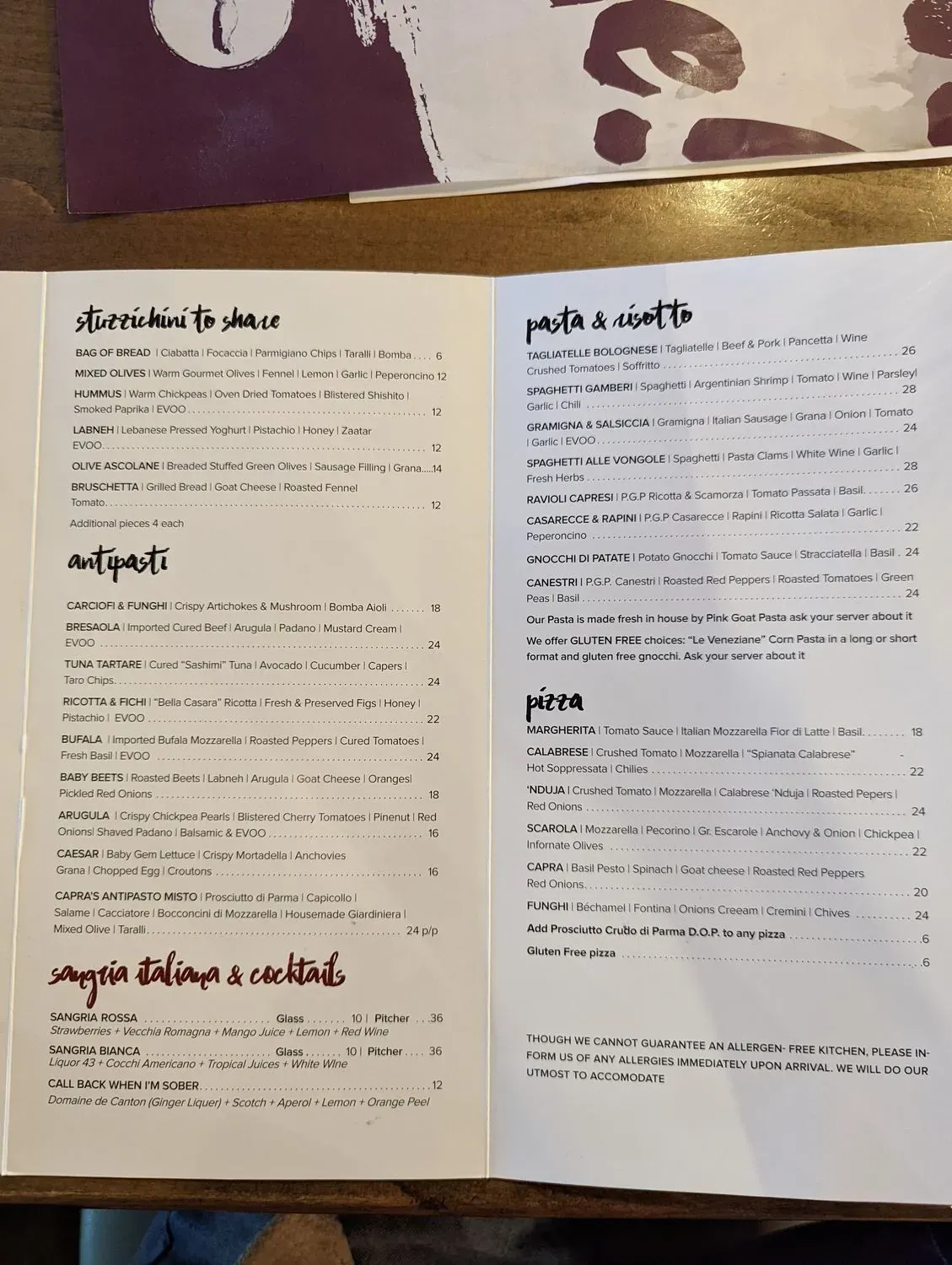 Menu 1