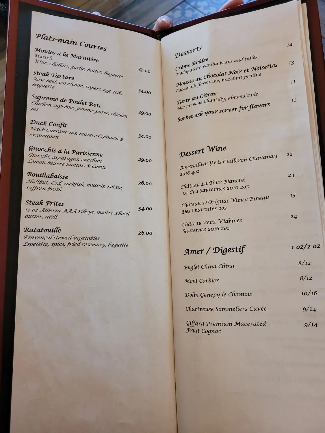 Menu 1