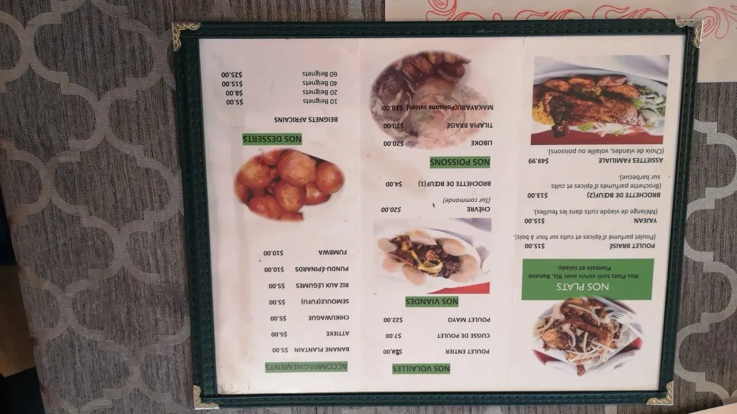 Menu 5