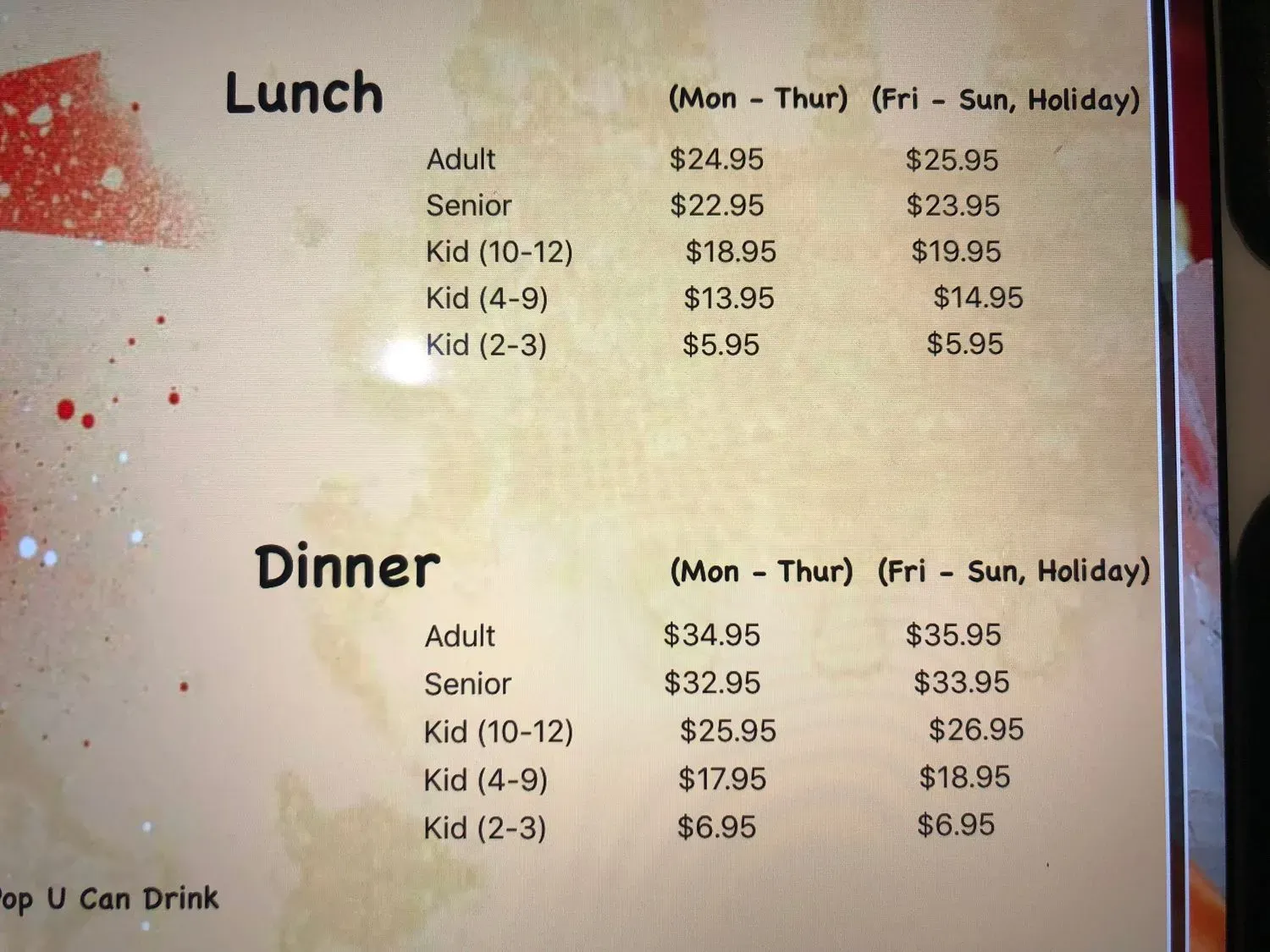 Menu 1