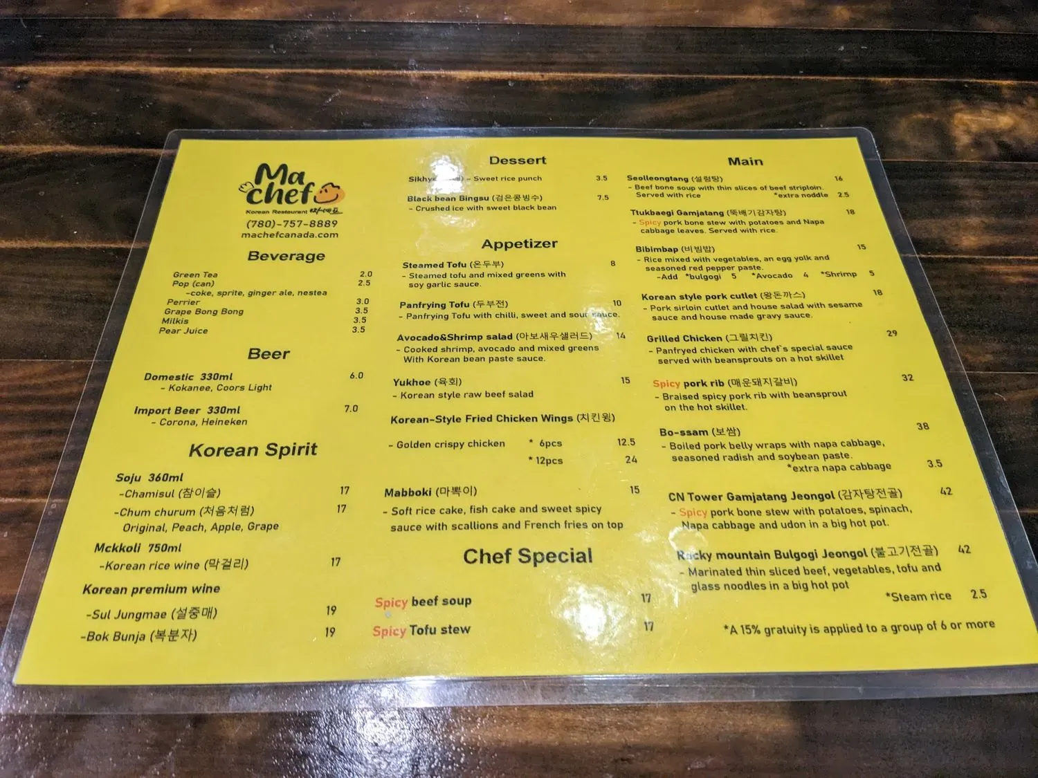 Menu 4