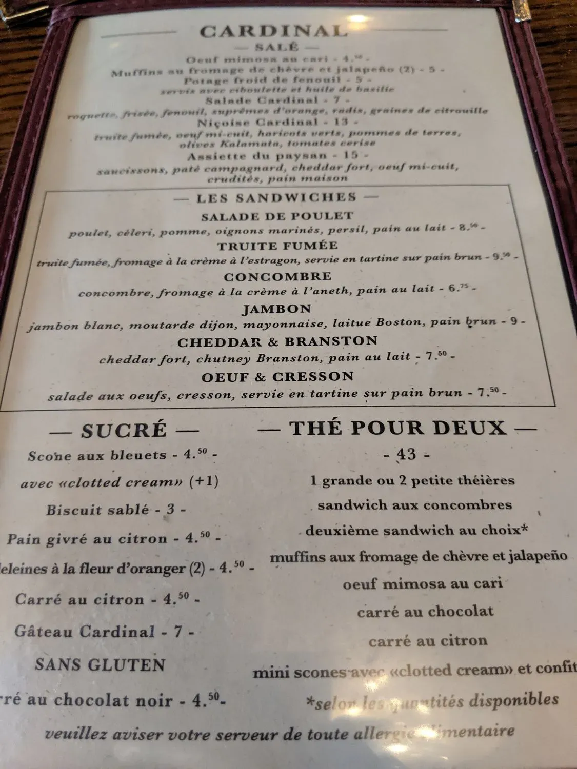 Menu 6