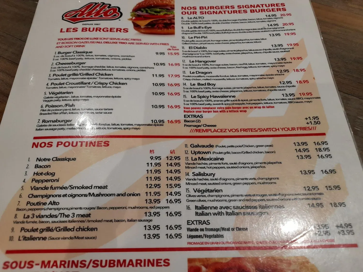 Menu 5