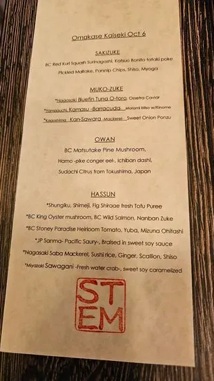 Menu 6