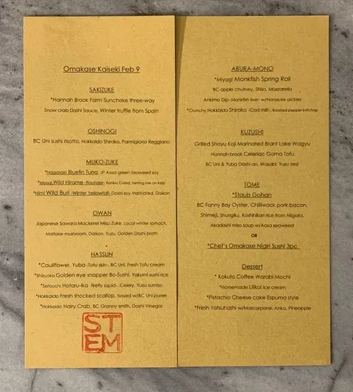 Menu 4