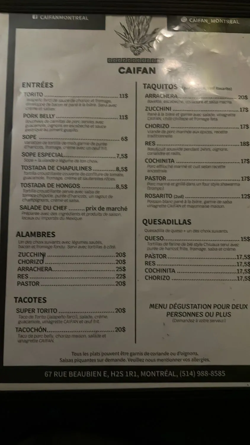 Menu 2