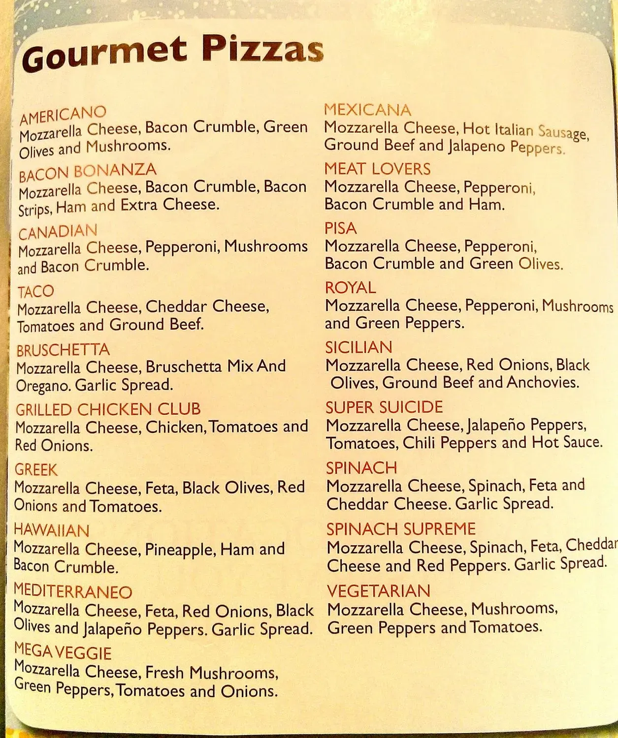 Menu 2