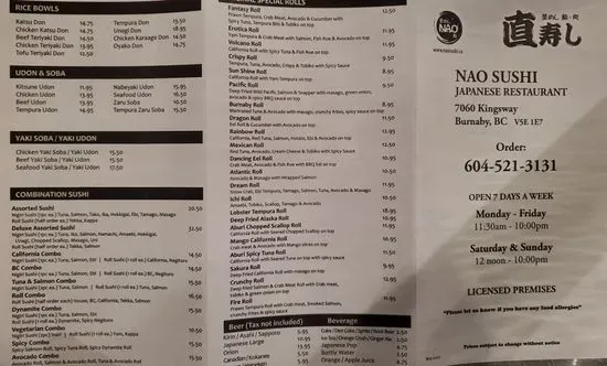 Menu 5