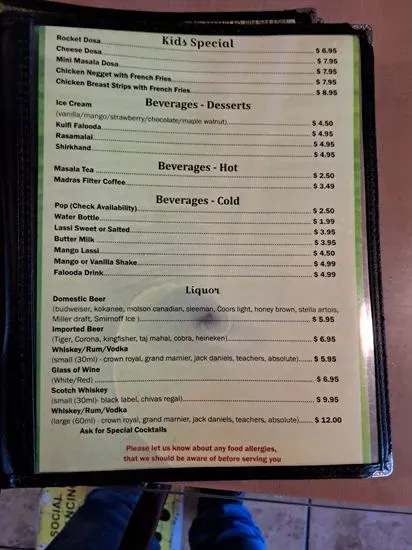 Menu 5