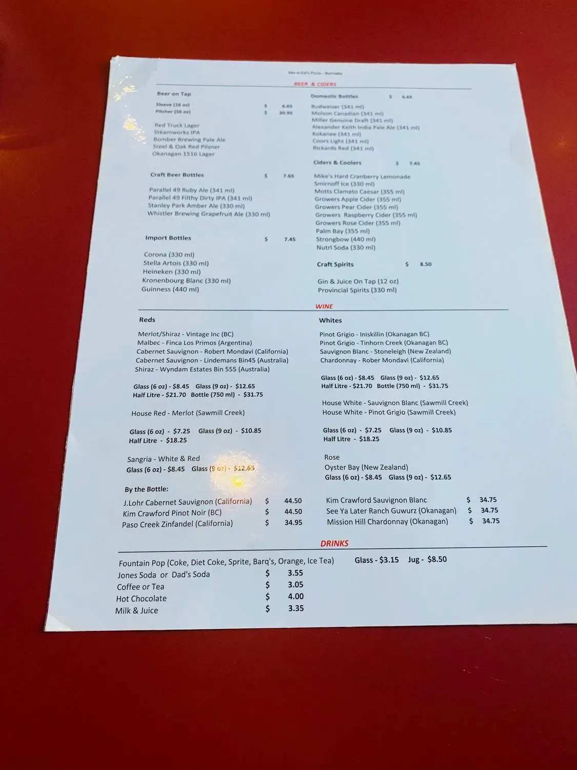 Menu 4