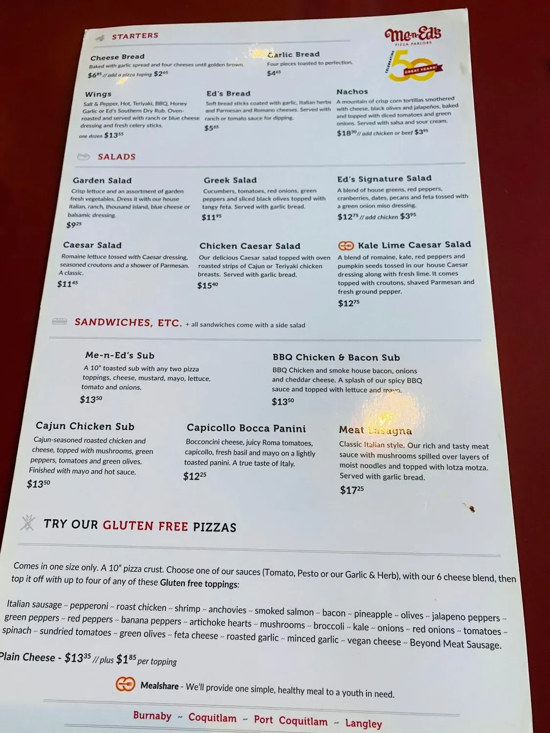 Menu 2