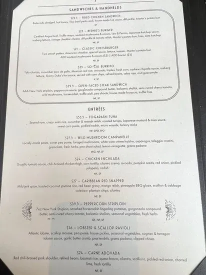 Menu 1