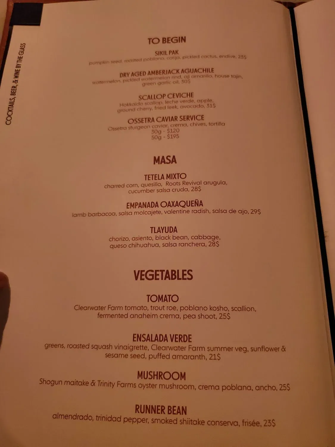 Menu 5