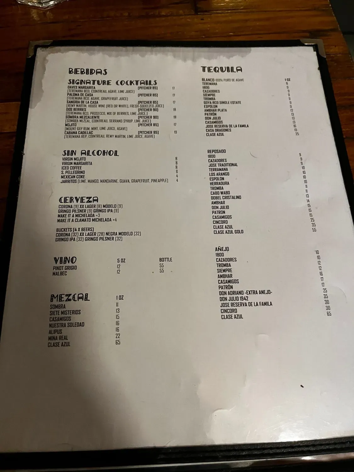 Menu 4