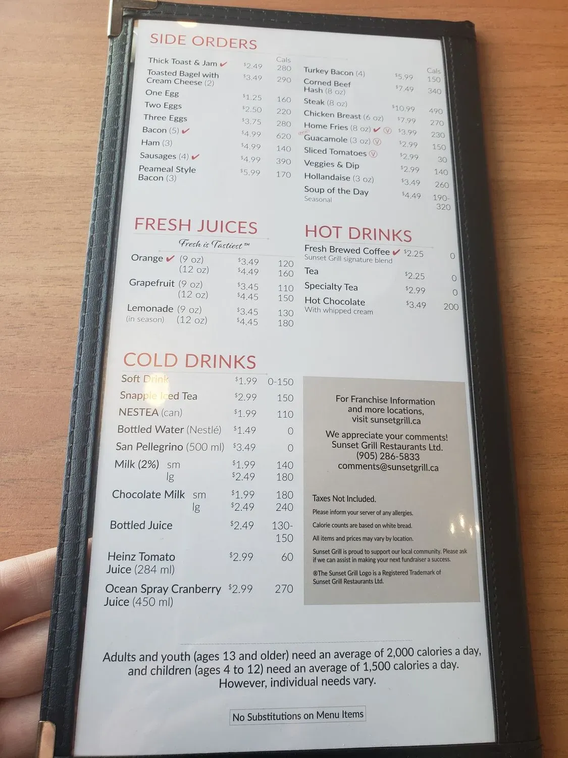 Menu 5