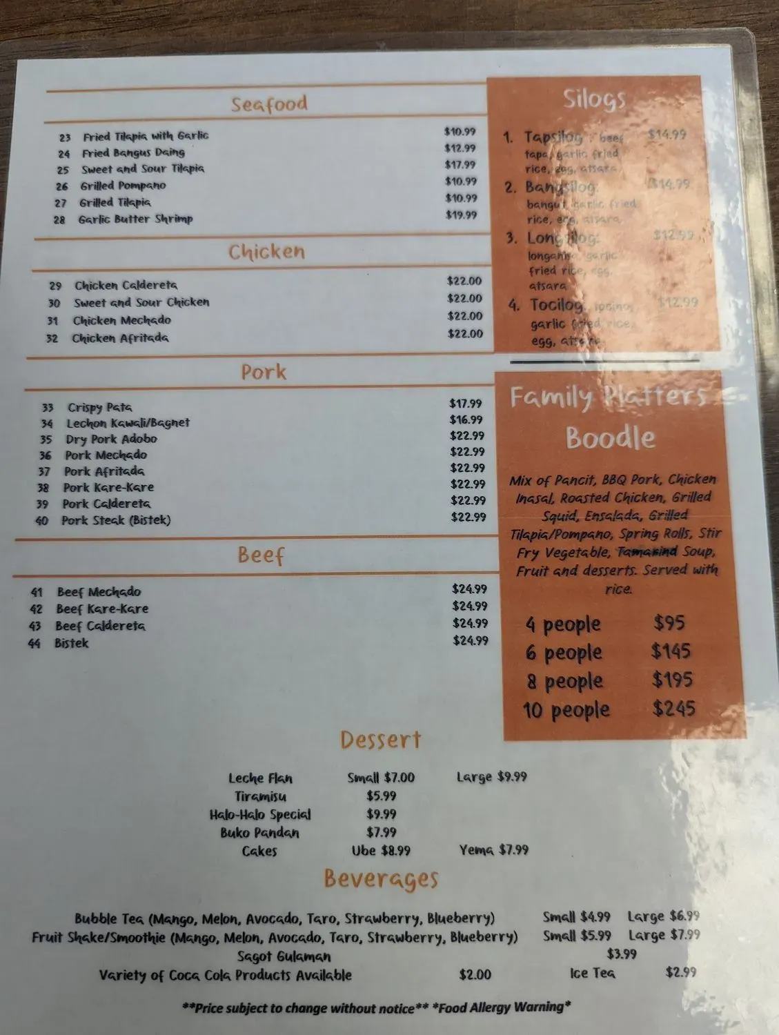 Menu 6