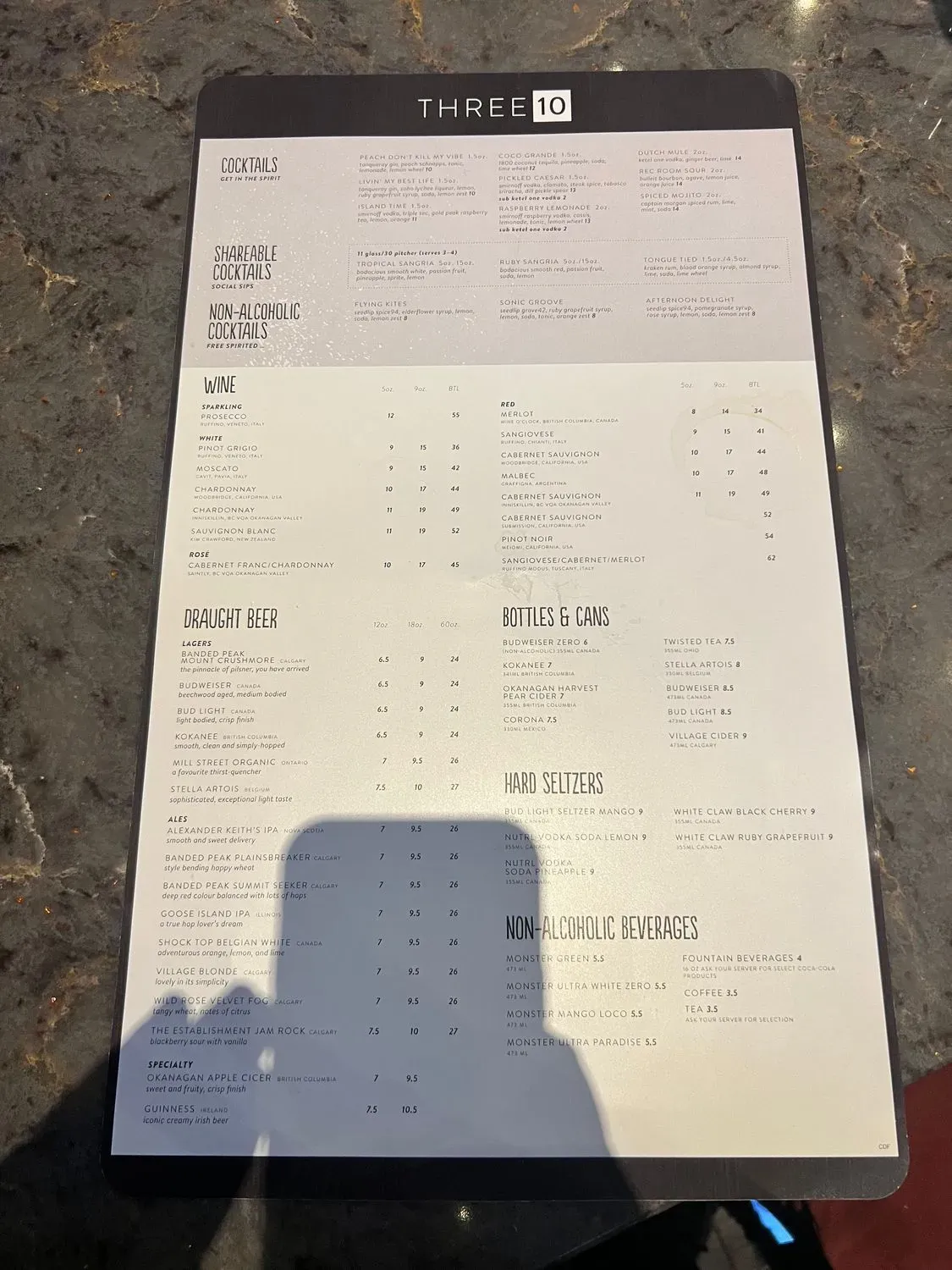 Menu 5