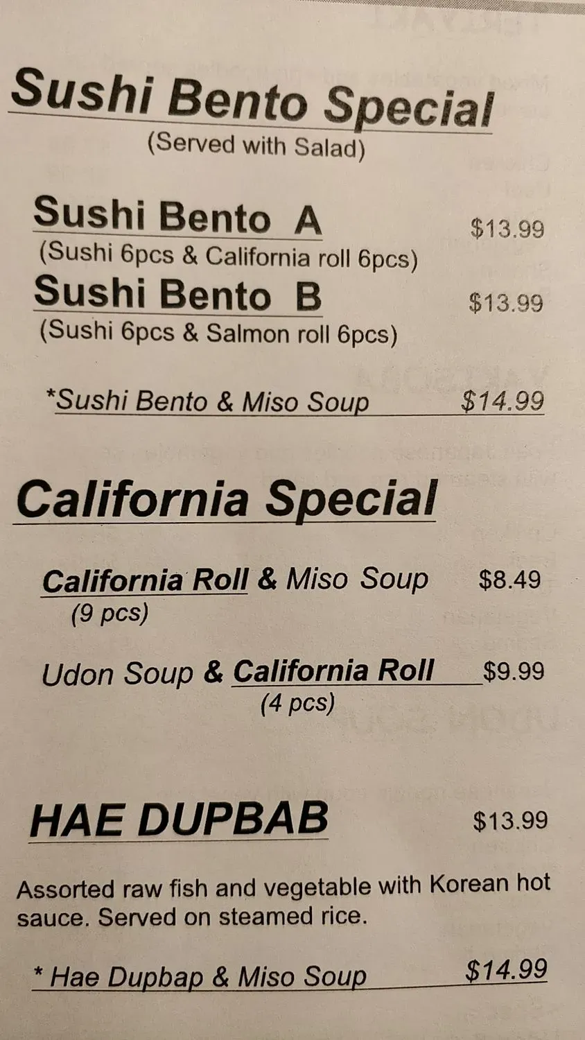 Menu 5