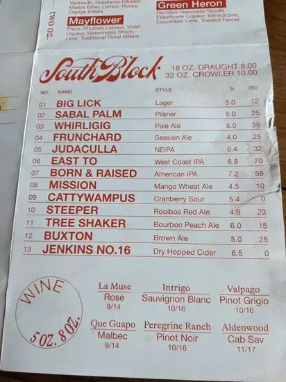 Menu 5