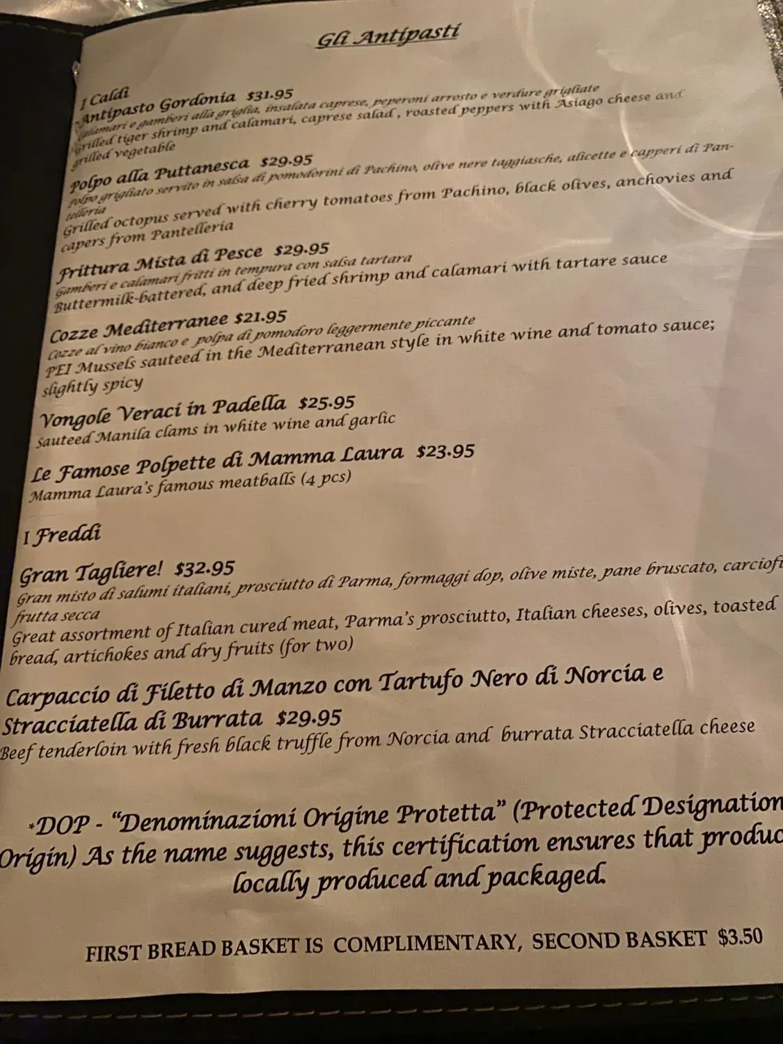 Menu 1