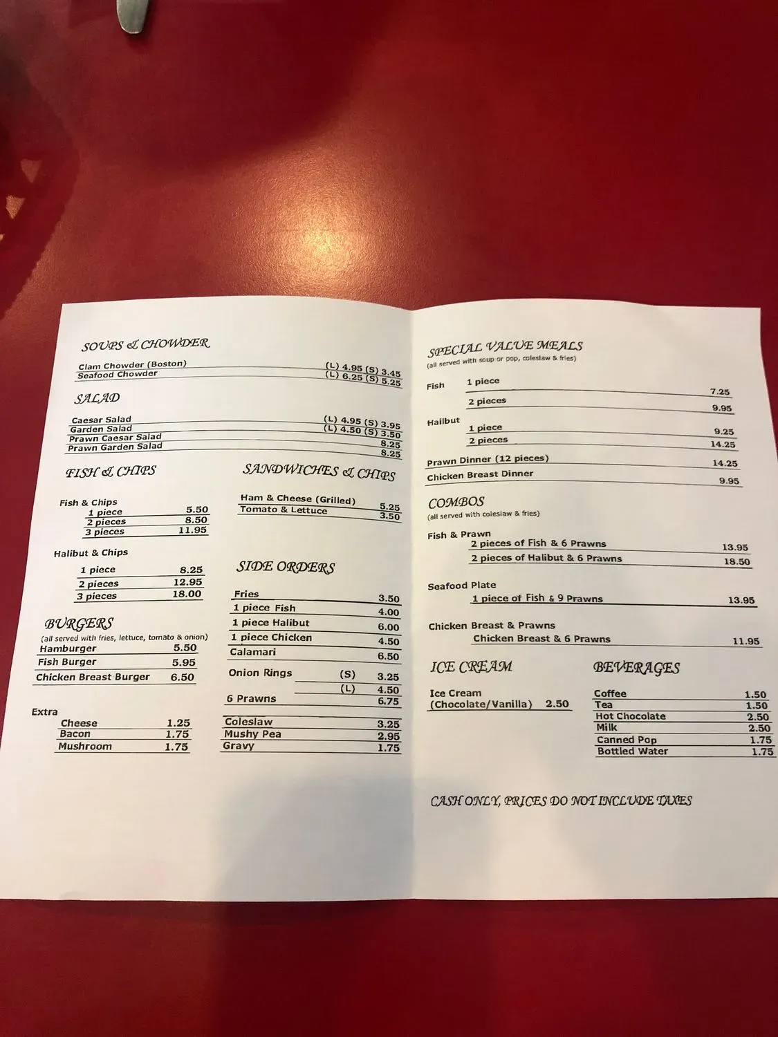 Menu 5