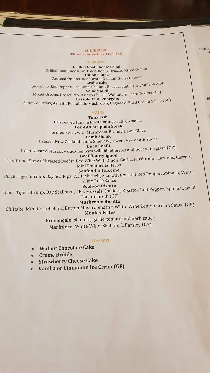 Menu 5