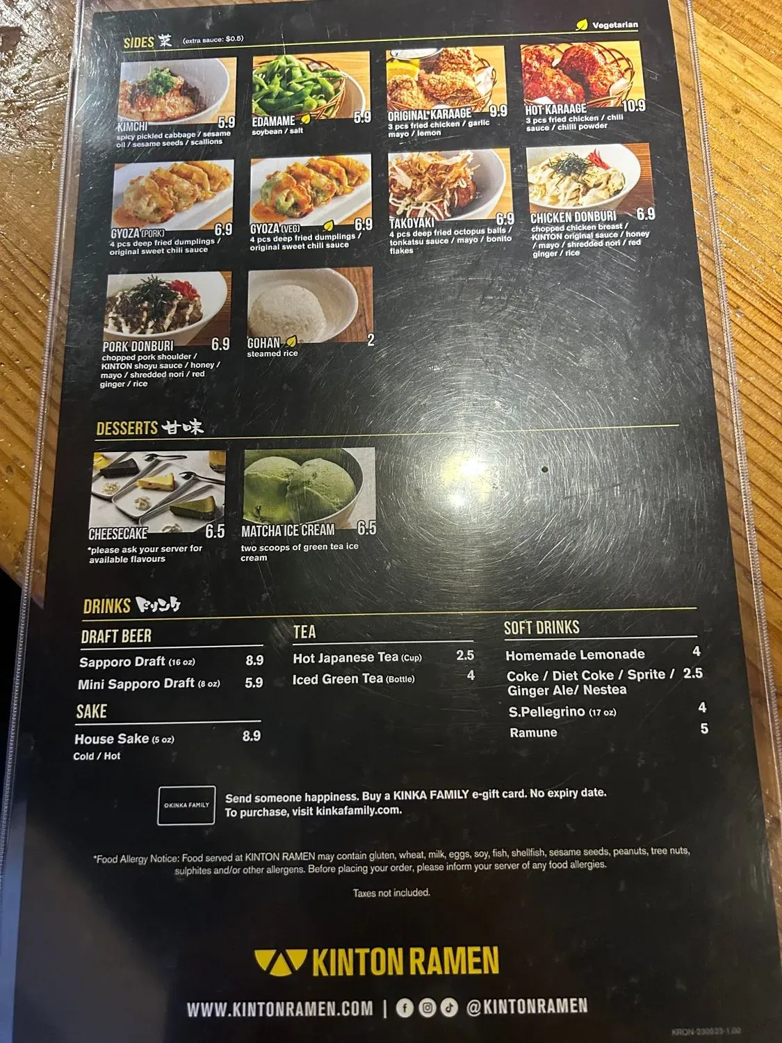 Menu 6