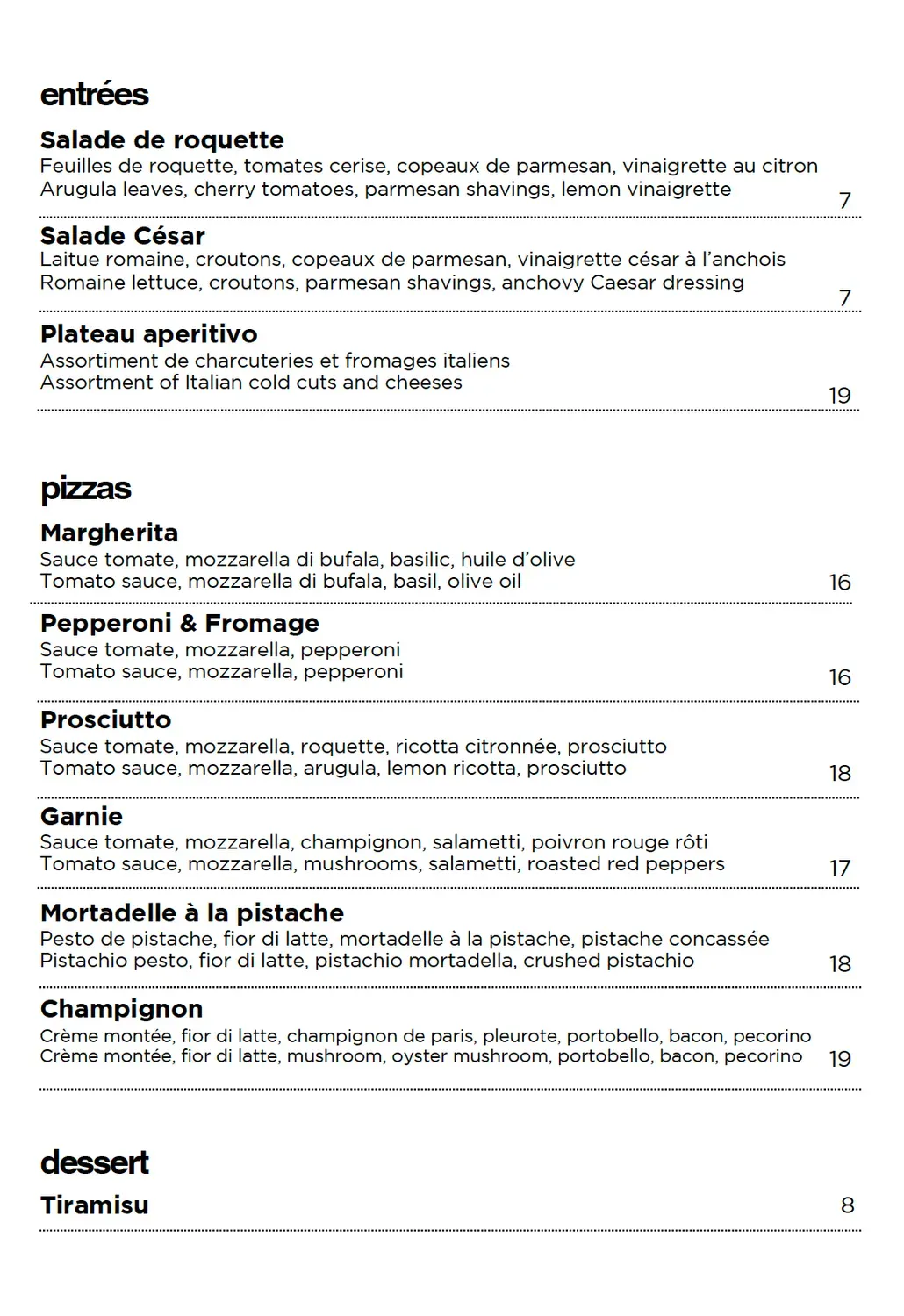 Menu 2