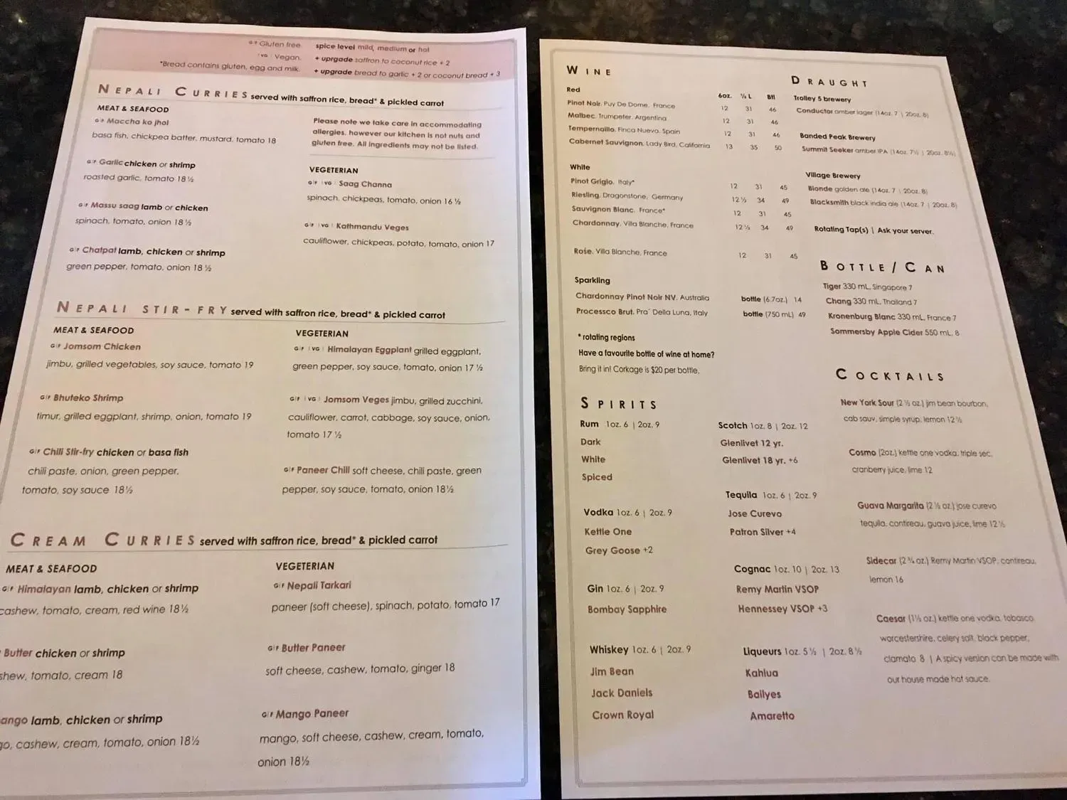 Menu 2