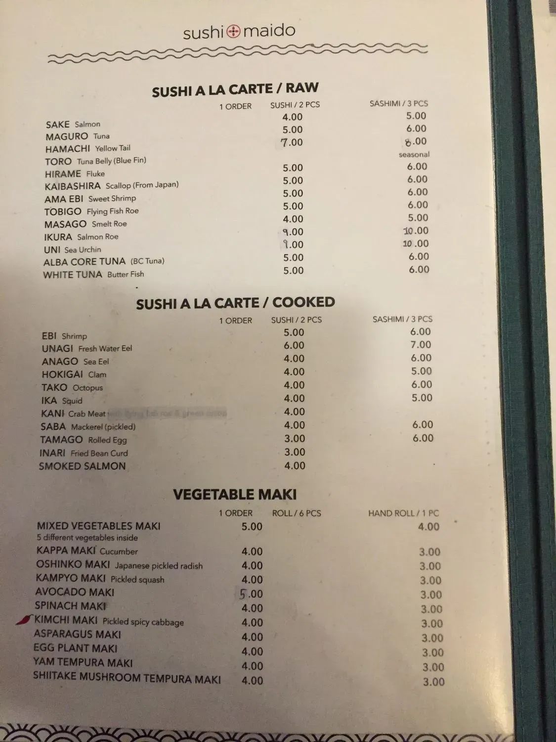 Menu 4