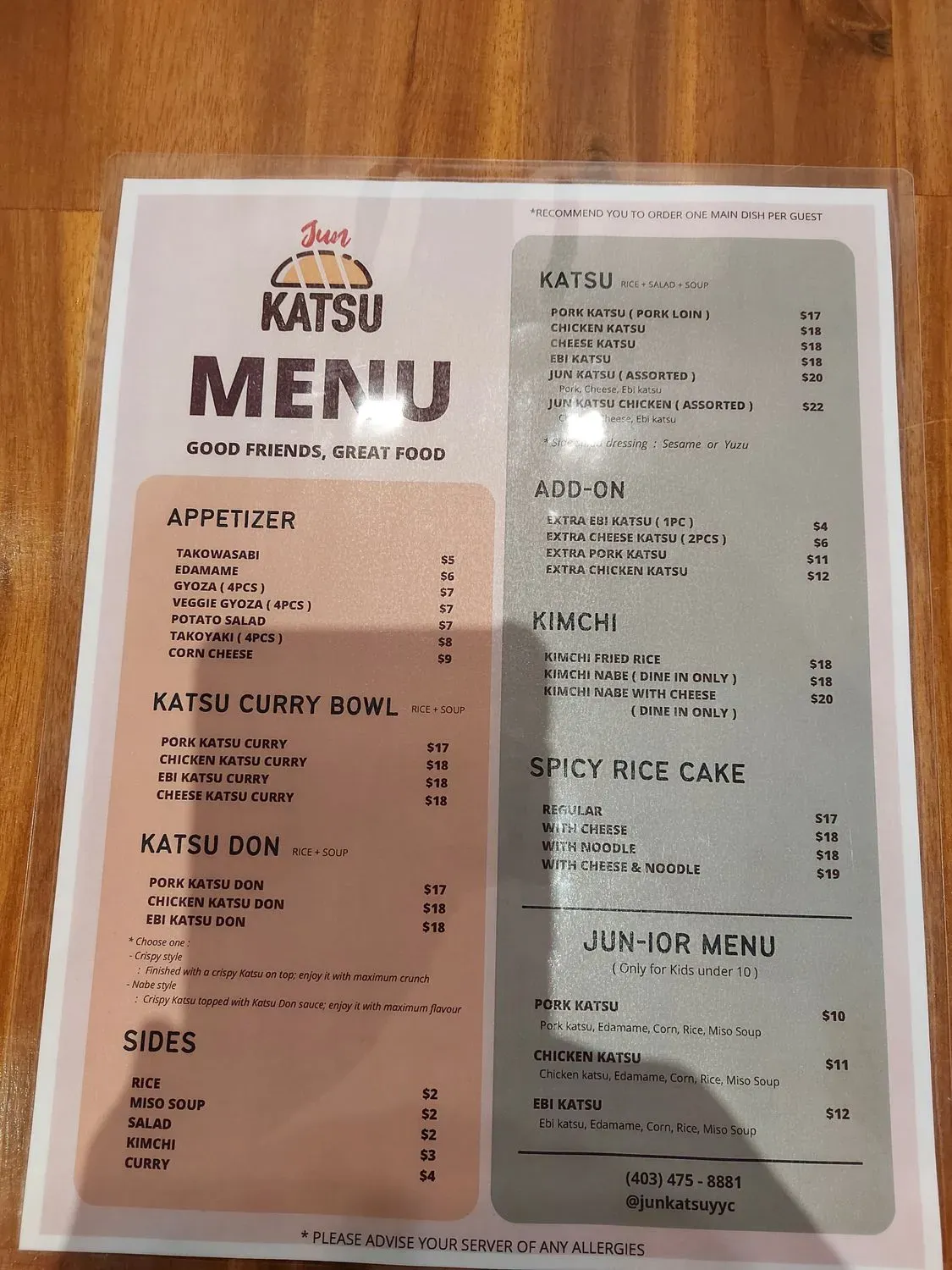 Menu 6