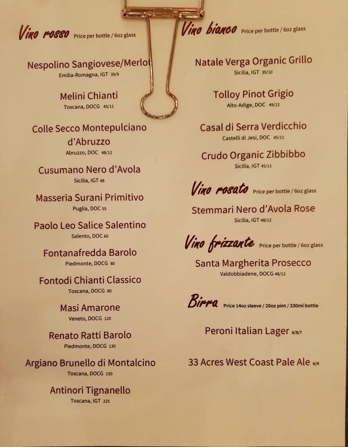 Menu 1