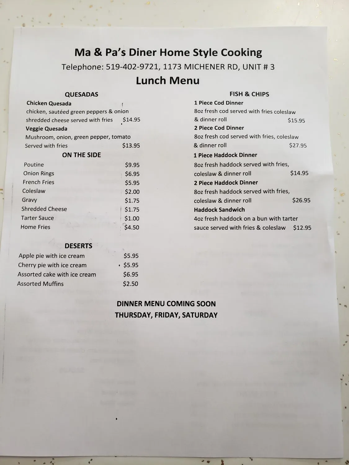 Menu 2