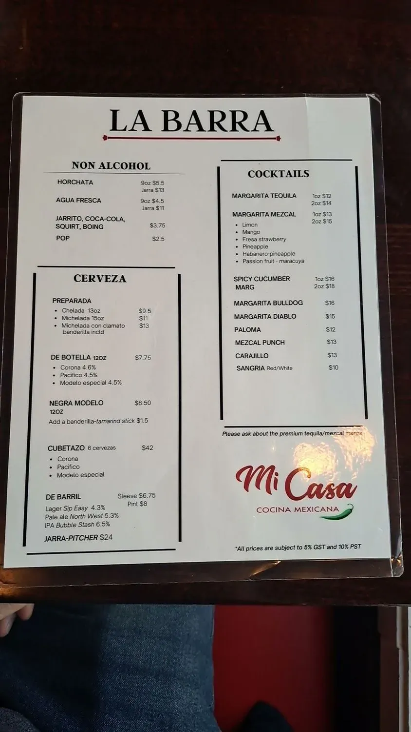 Menu 1