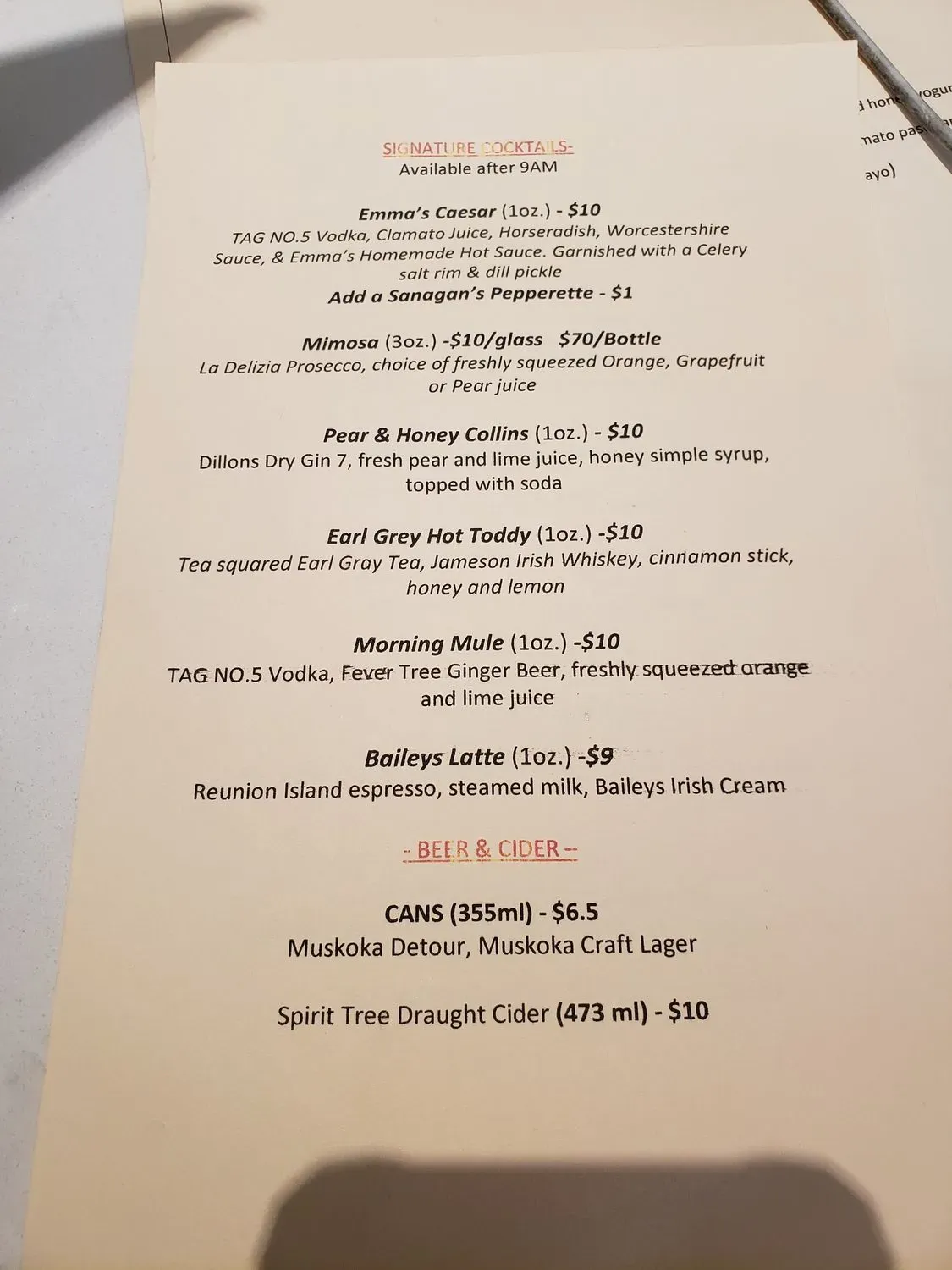 Menu 6