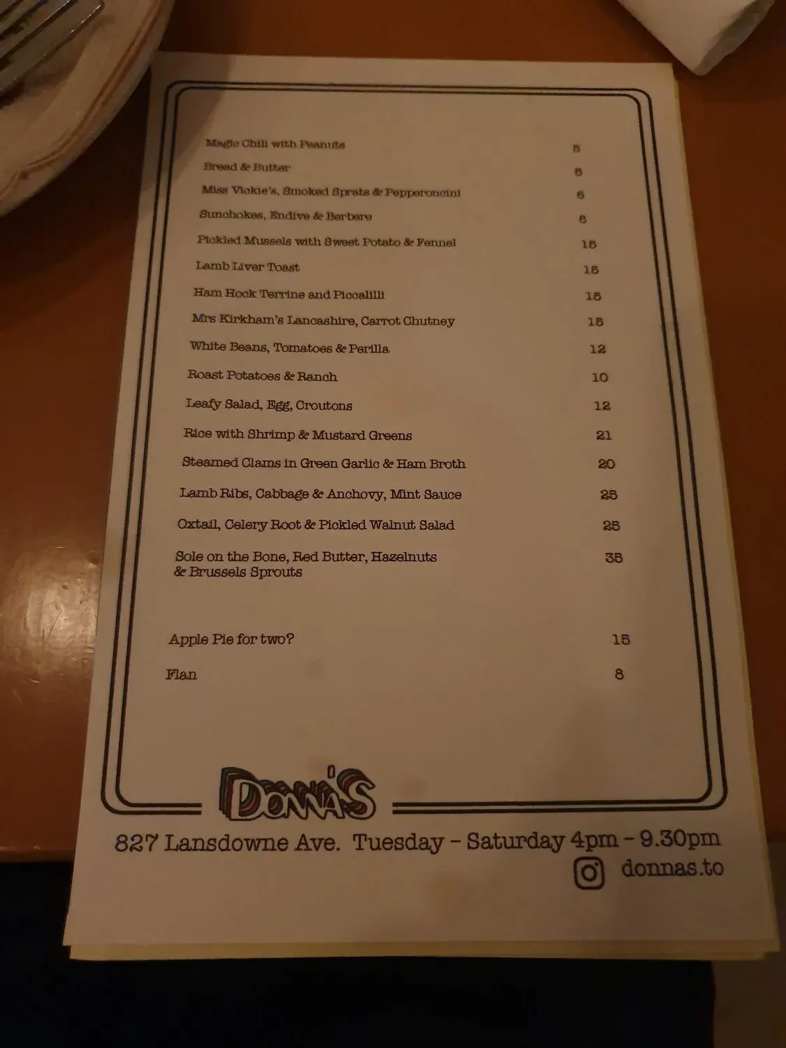 Menu 4