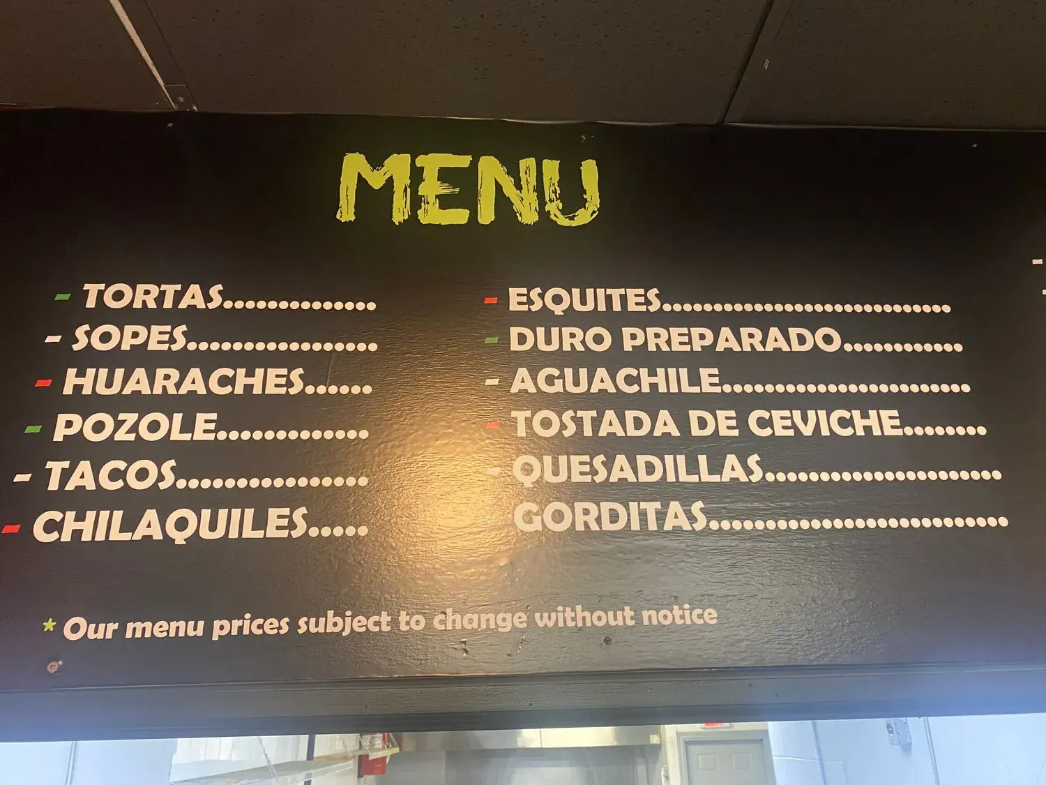 Menu 4