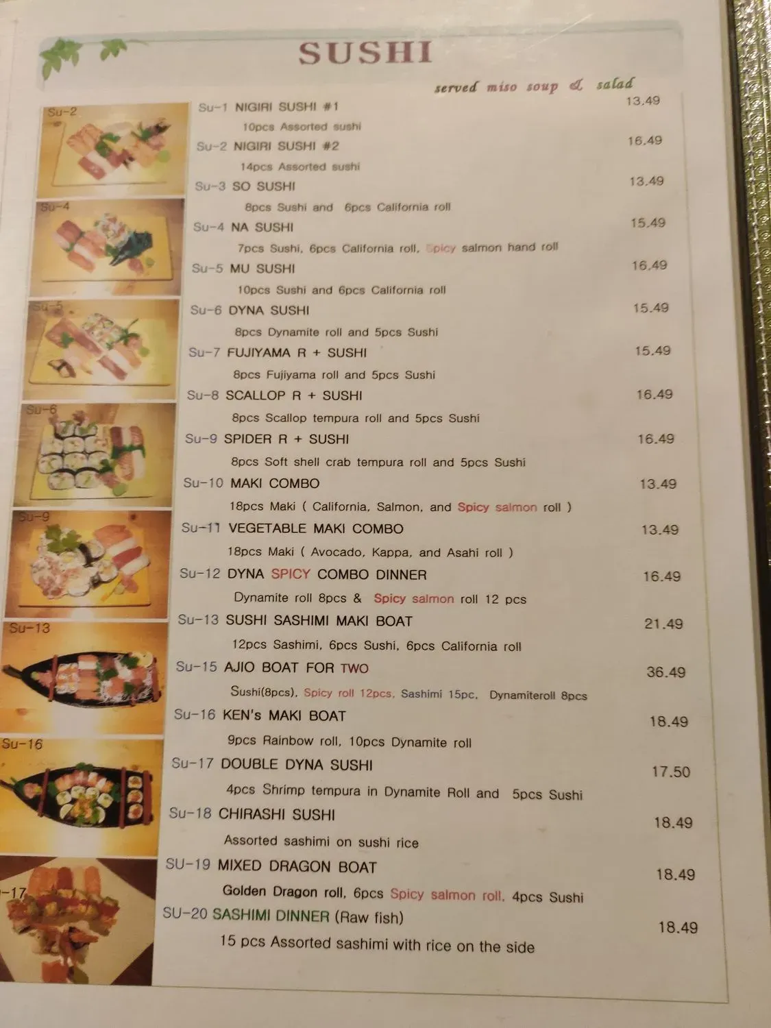 Menu 5