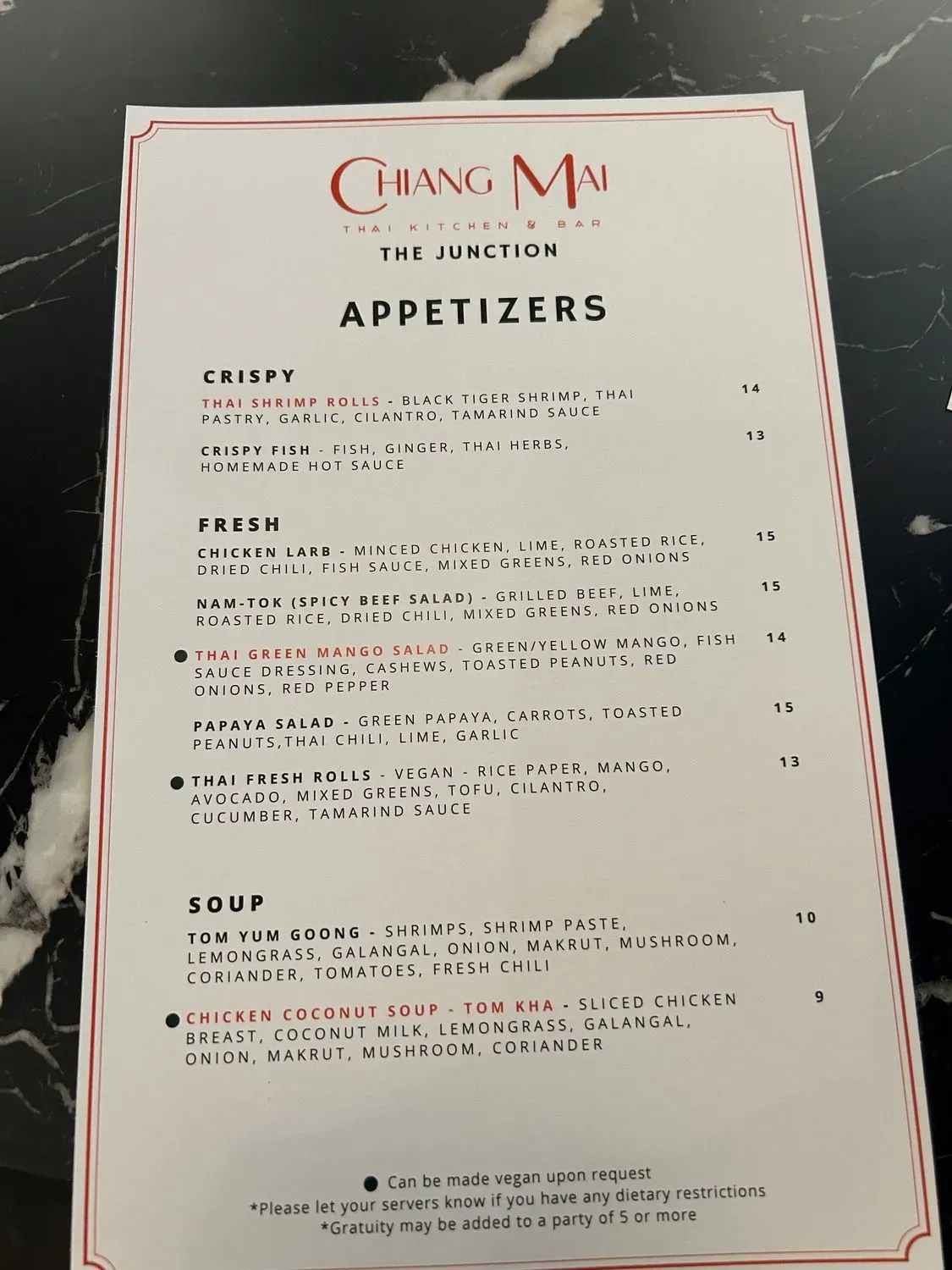 Menu 1