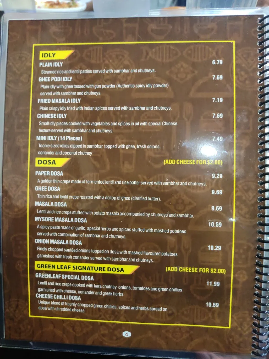 Menu 5