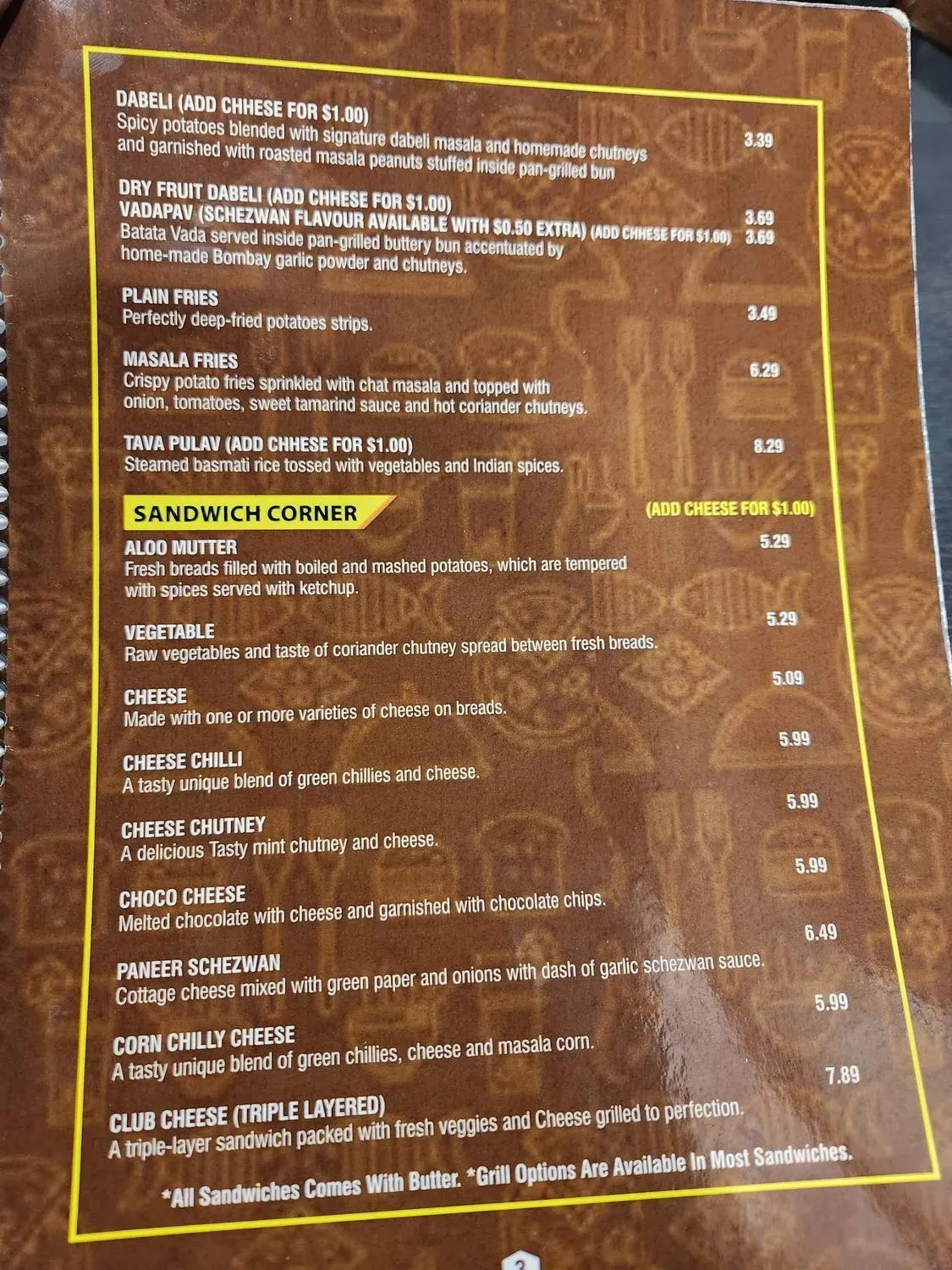 Menu 3