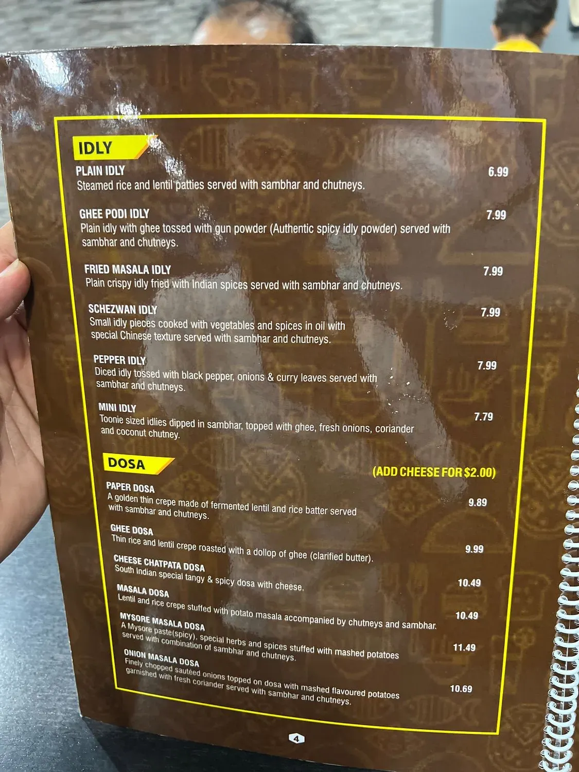 Menu 4