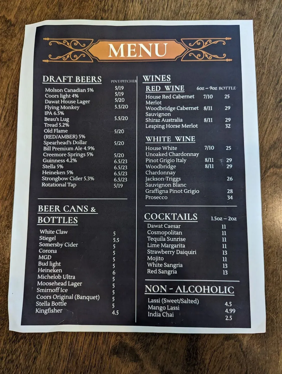 Menu 2