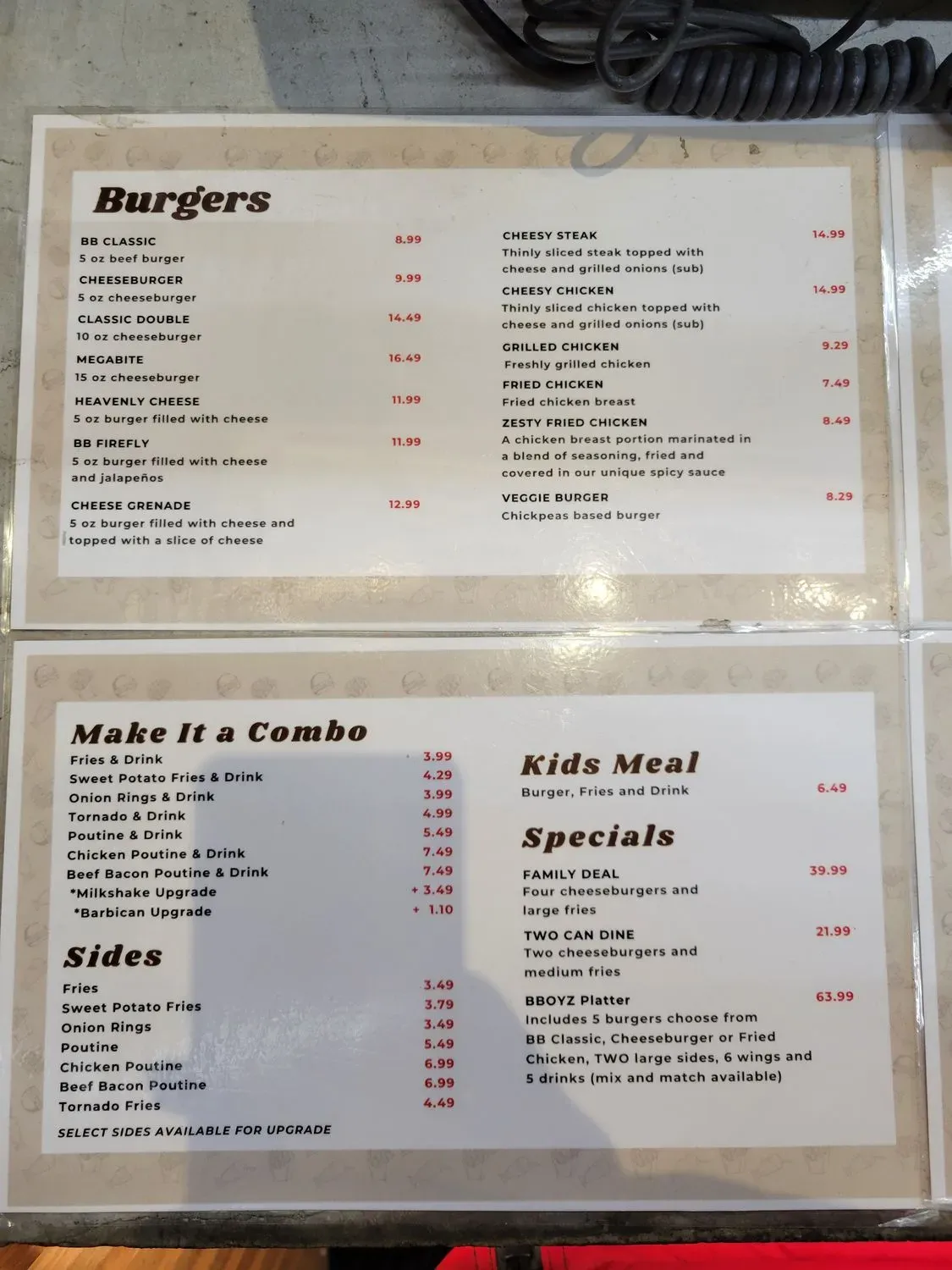 Menu 4