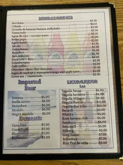 Menu 2