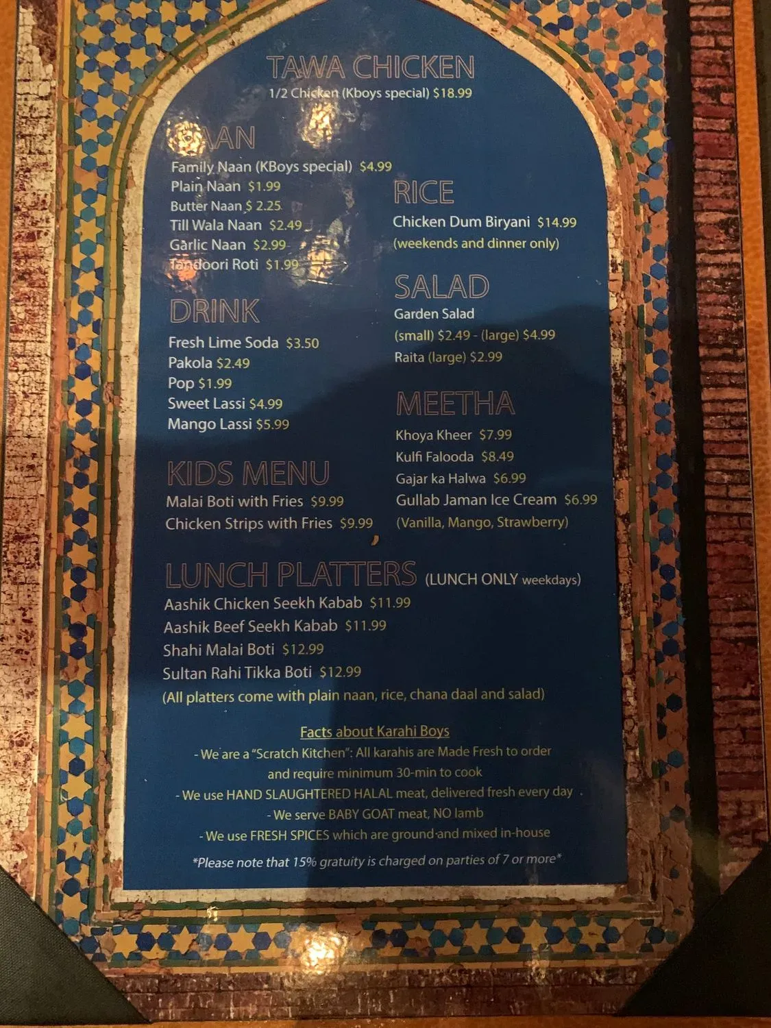 Menu 6