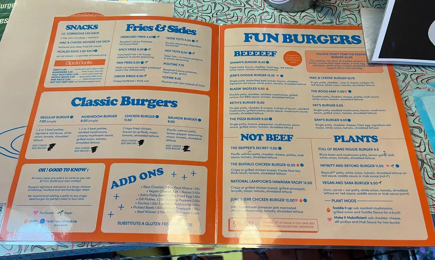 Menu 5