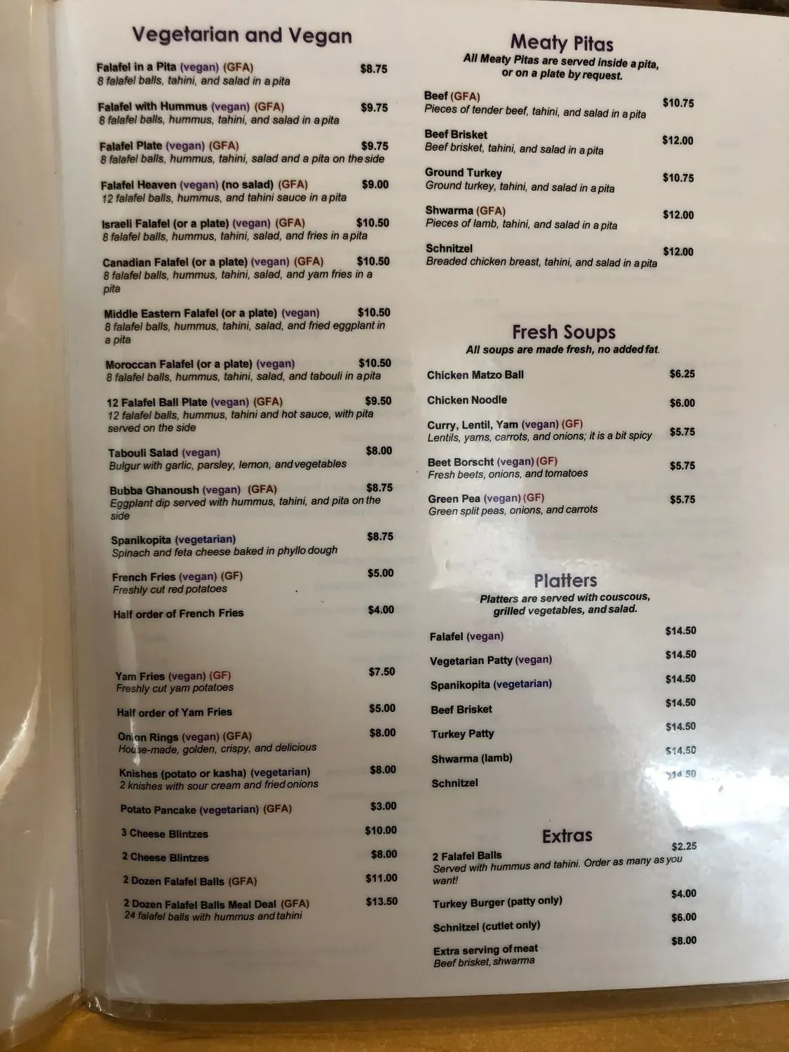 Menu 6