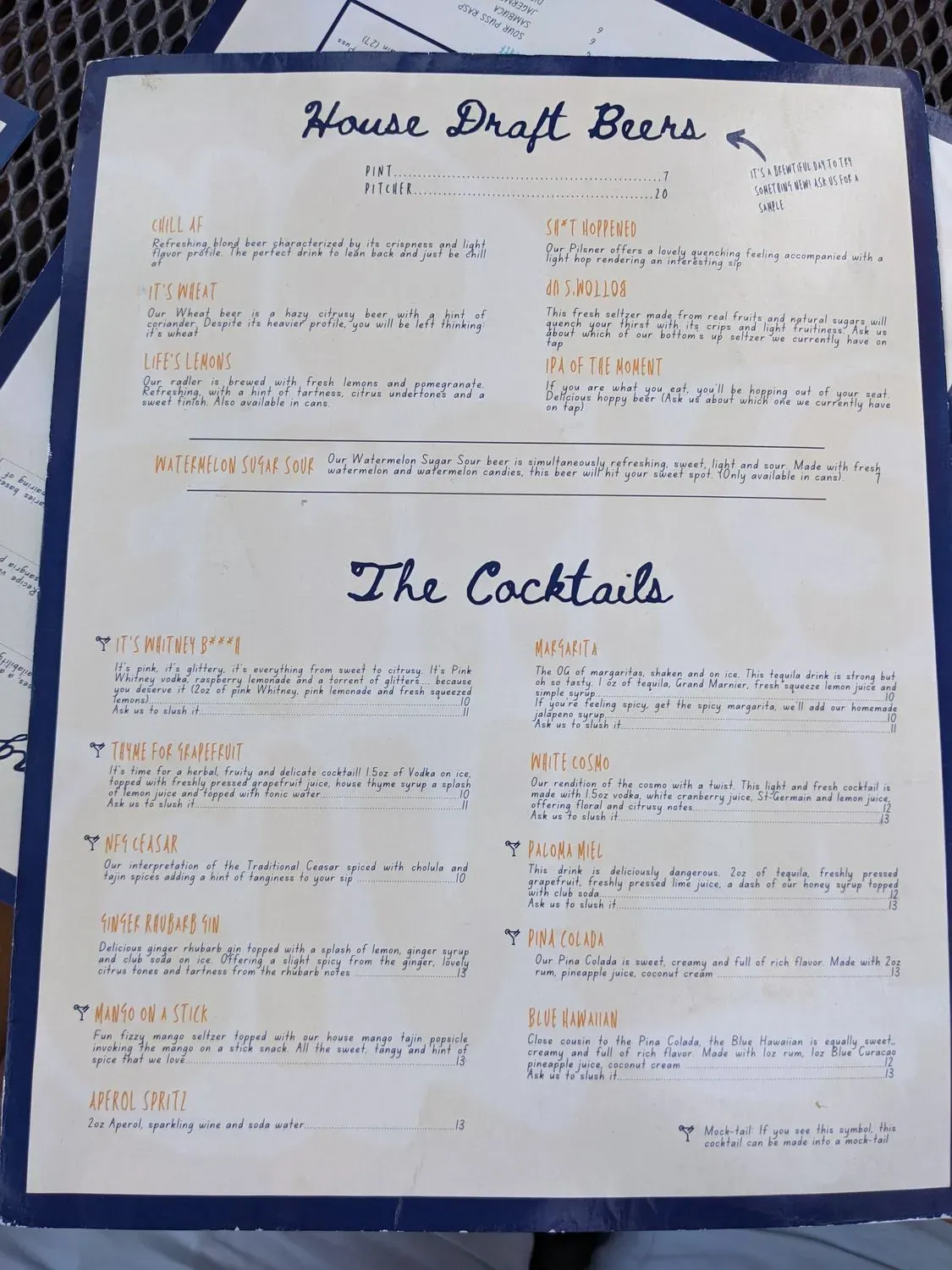 Menu 4