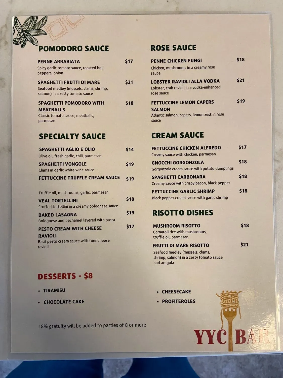 Menu 1